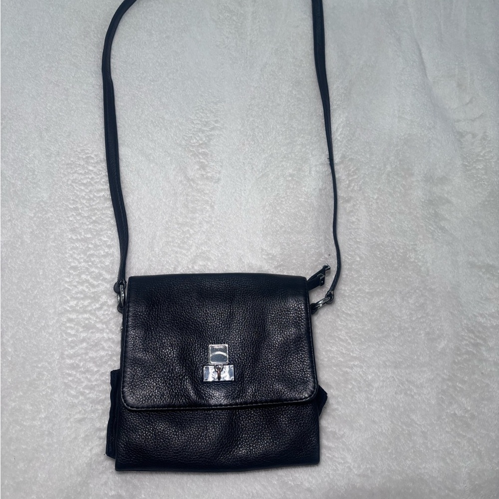 Calvin Klein Black Leather Crossbody Bag